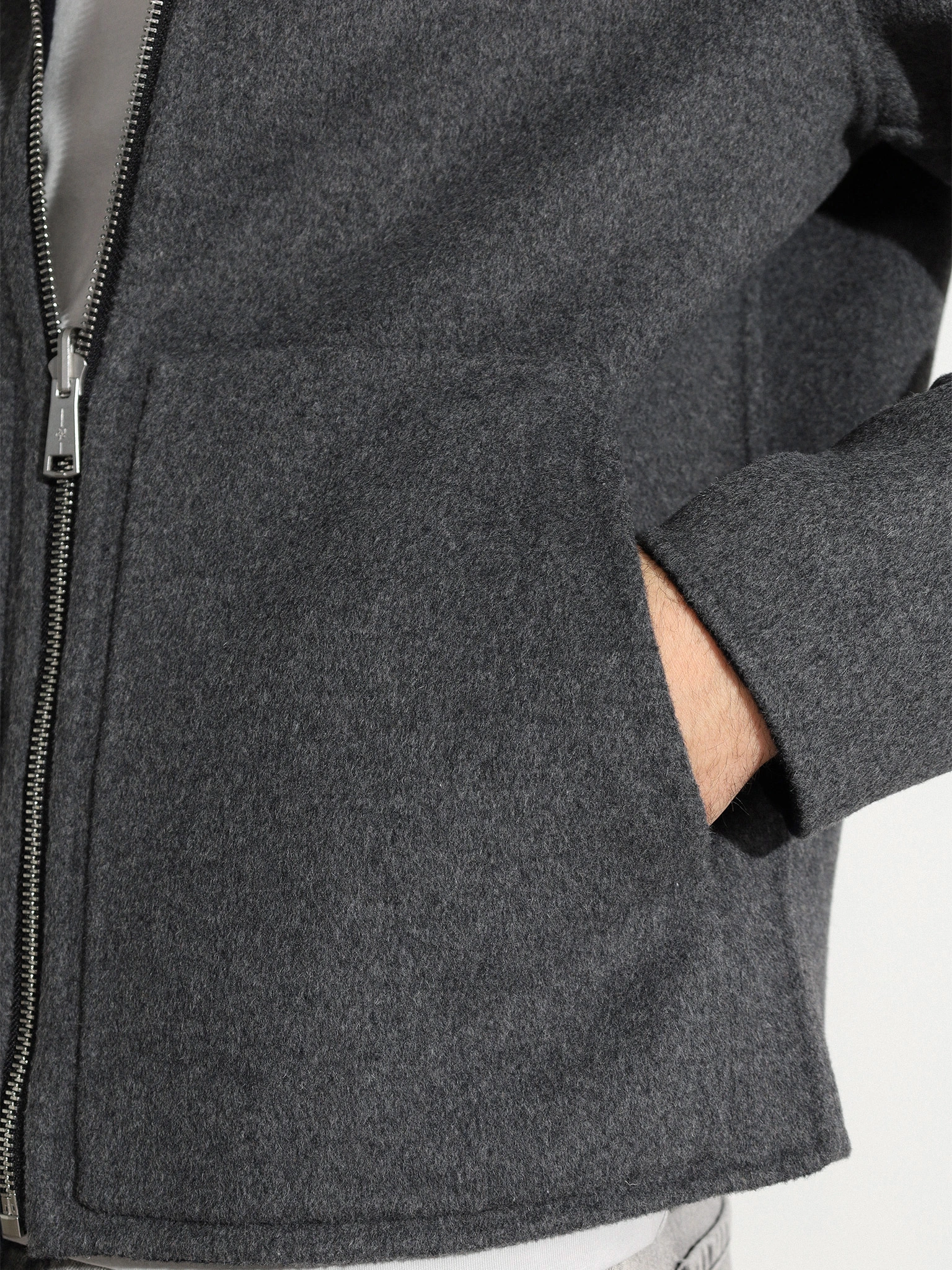 Куртка двусторонняя из смесовой шерсти